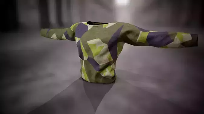 Sweatshirt 15 Low-poly 3D model