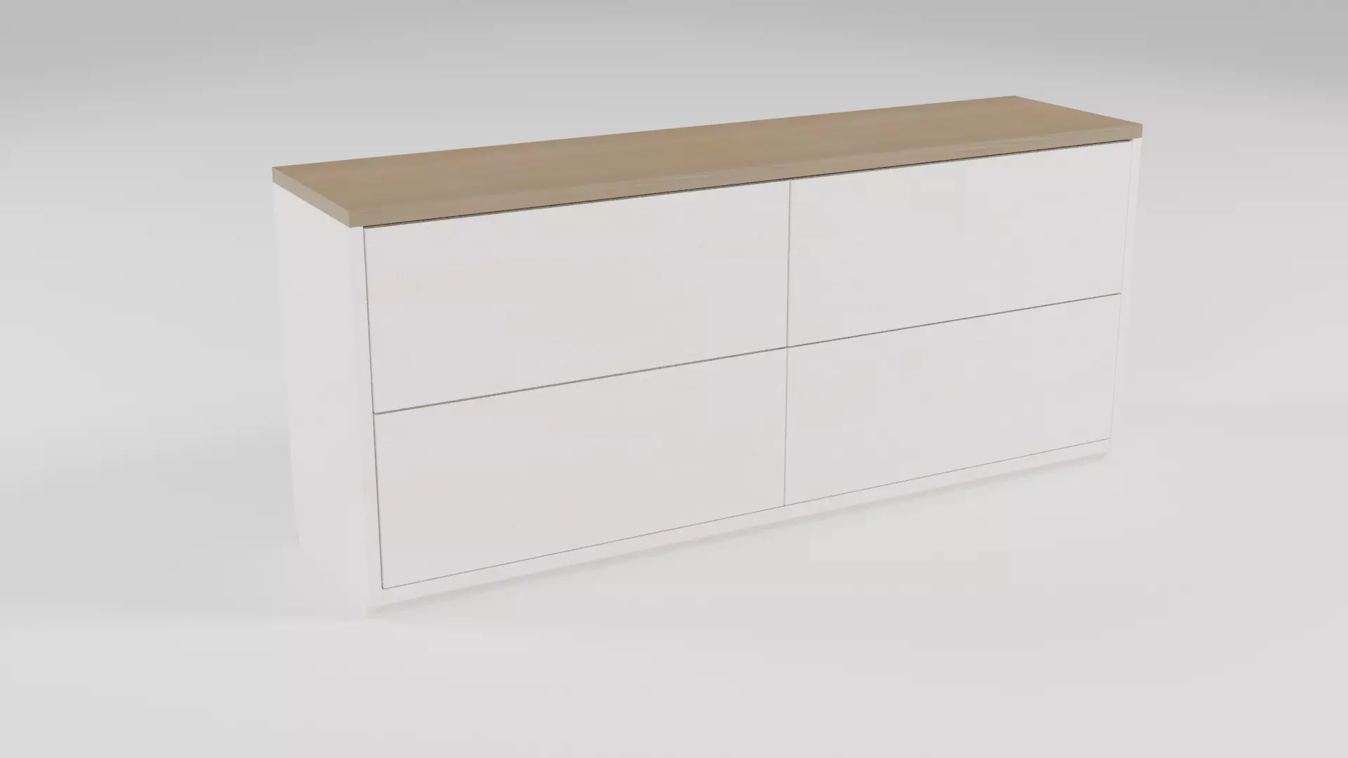 Contemporary wooden sideboard - 006 Free 3D model