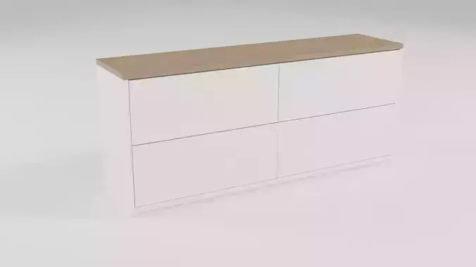 Contemporary wooden sideboard - 006 Free 3D model