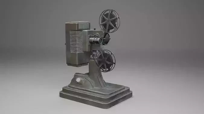 vintage projector  Low-poly 3D model