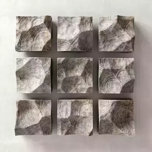 Panel rock stone 3D model