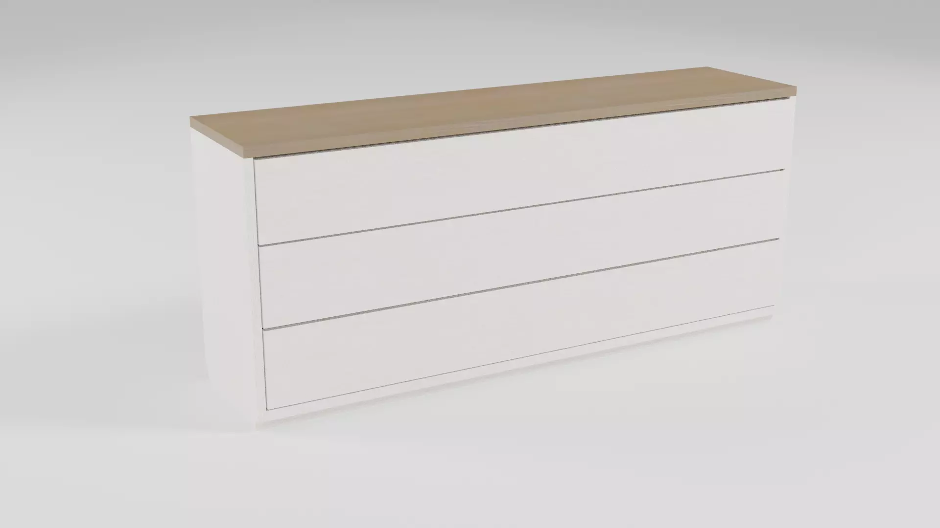 Contemporary wooden sideboard - 007 Free 3D model_0