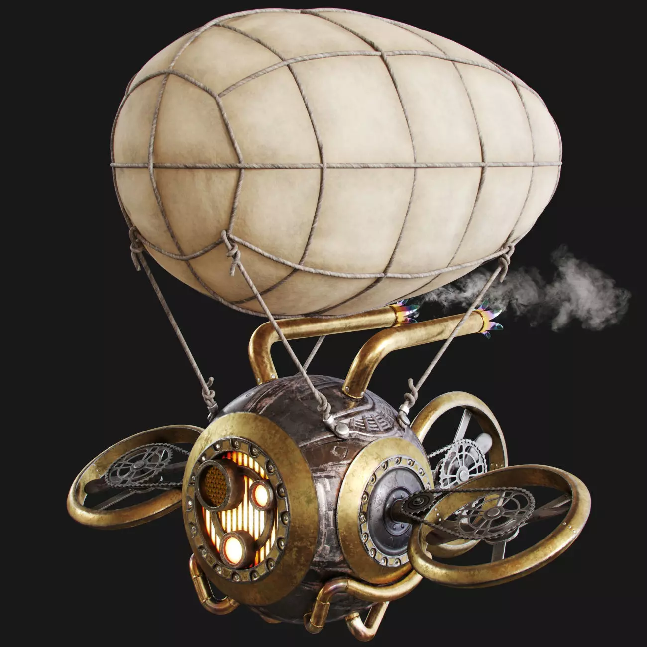 Steampunk Drone 3D model_0