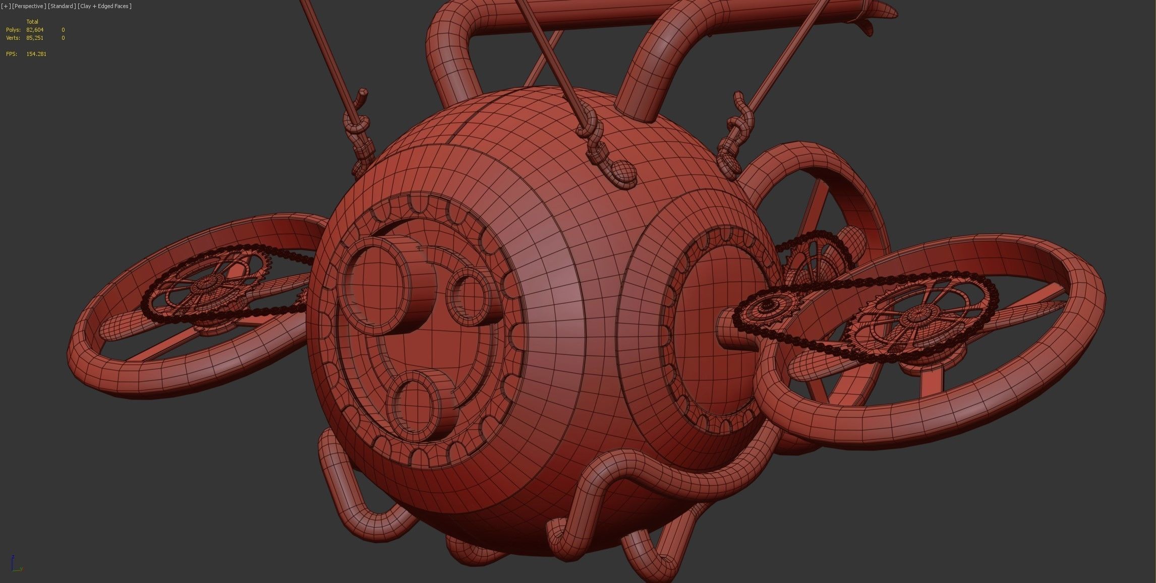 Steampunk Drone 3D model_7
