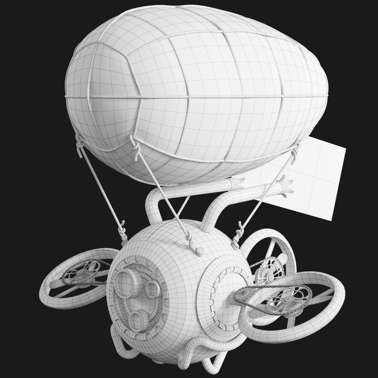 Steampunk Drone 3D model_5