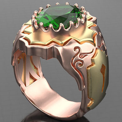 man ring 3D print model