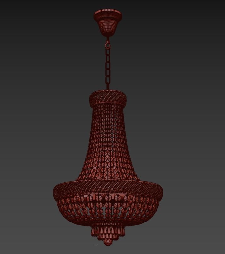 Chandelier Bari E 1 5 45 200 G 3D model_2