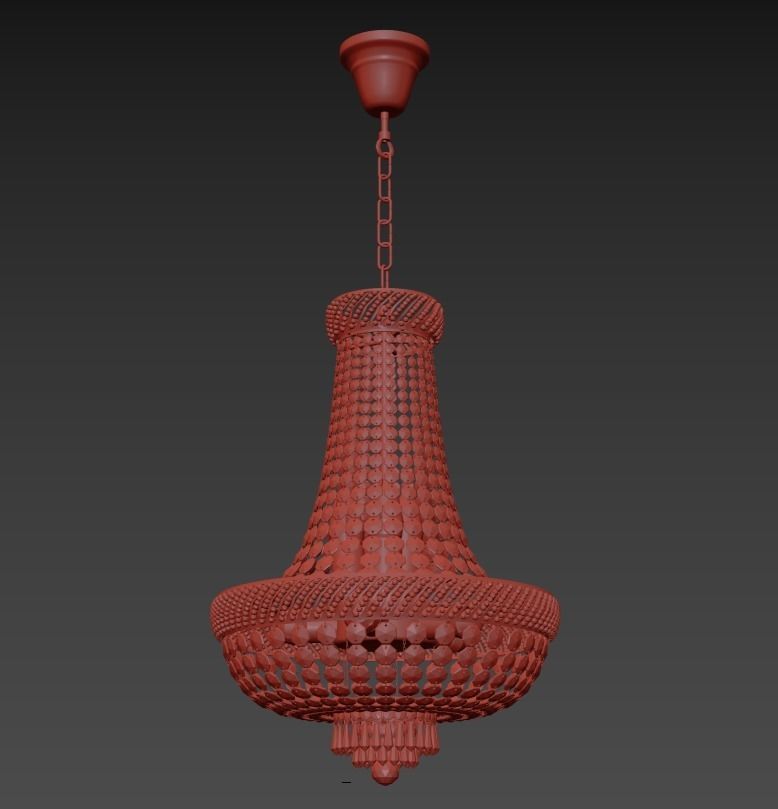 Chandelier Bari E 1 5 45 200 G 3D model_1