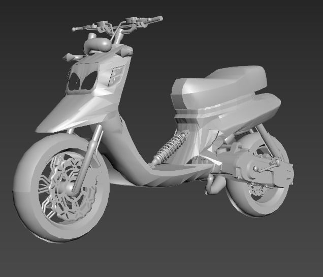 spitro RX police cop scooter 3D print model_13