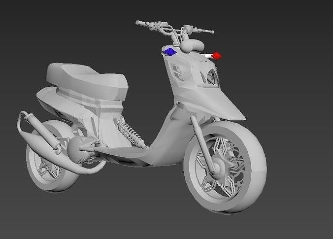 spitro RX police cop scooter 3D print model