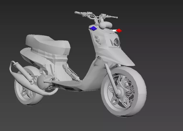 spitro RX police cop scooter 3D print model_0