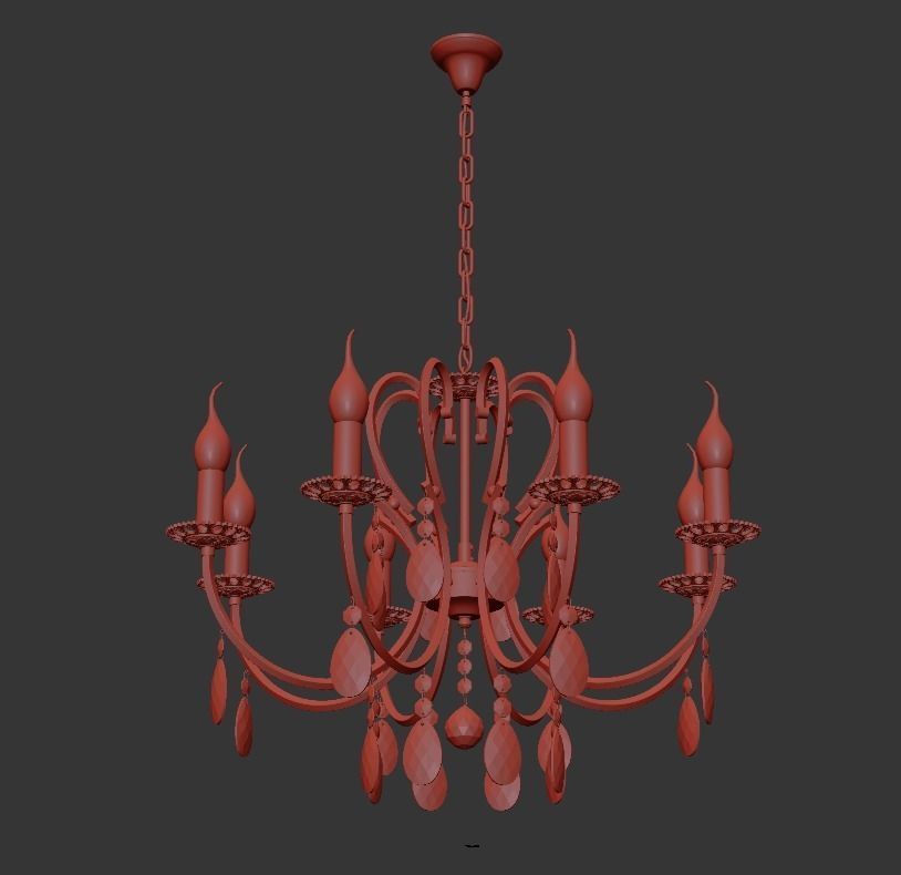 Chandelier Miracoli E 1 1 8 PB 3D model_1