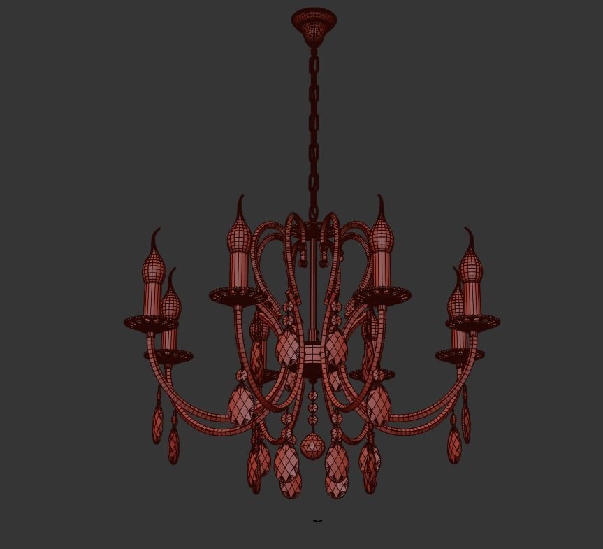 Chandelier Miracoli E 1 1 8 PB 3D model_2