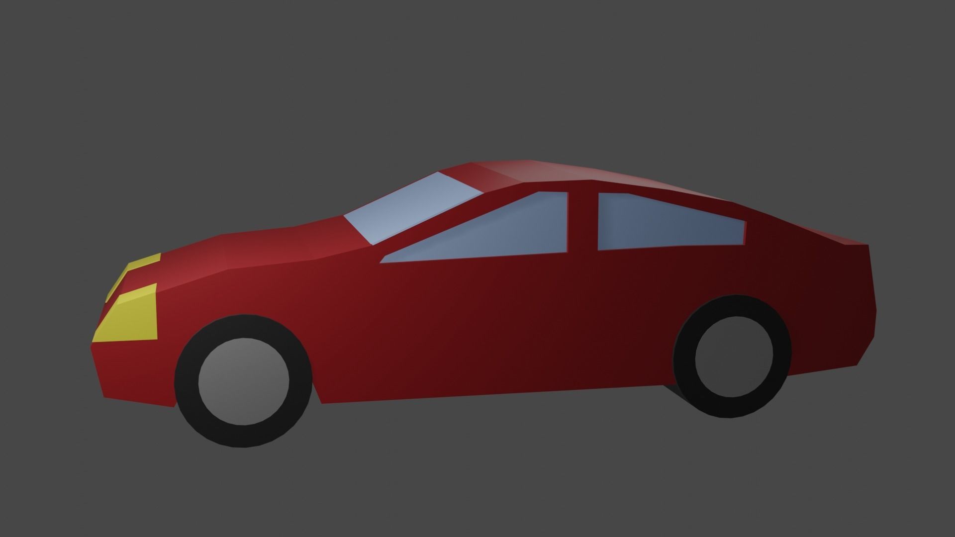 3D model Low Poly Red Car VR / AR / low-poly | CGTrader
