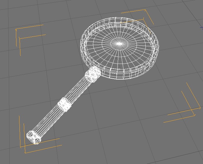 Magnifying glass 3D model_4
