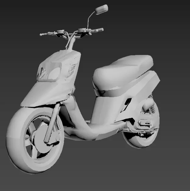 mbk booster spirit 3D print model_0