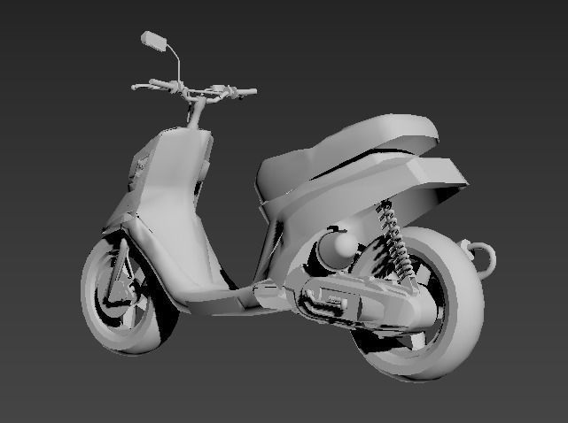 mbk booster spirit 3D print model_8