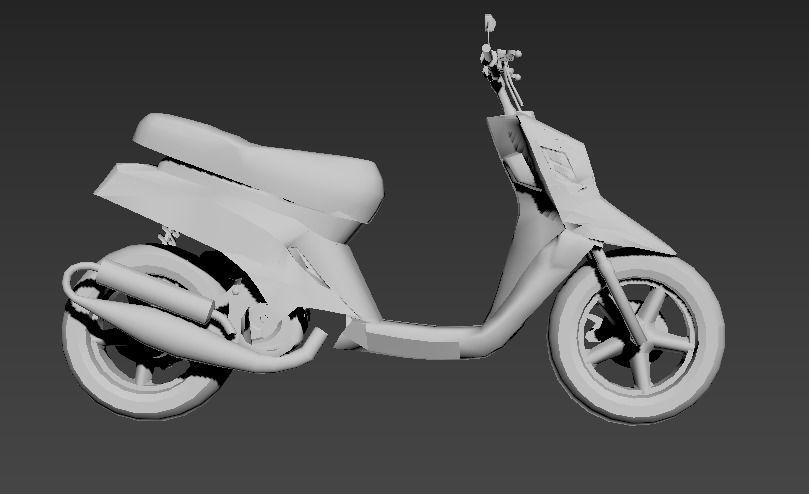 mbk booster spirit 3D print model_11