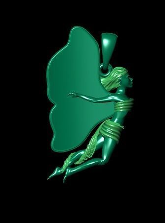 butterfly Necklace print model 3D print model_3