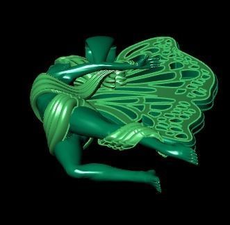 butterfly Necklace print model 3D print model_12