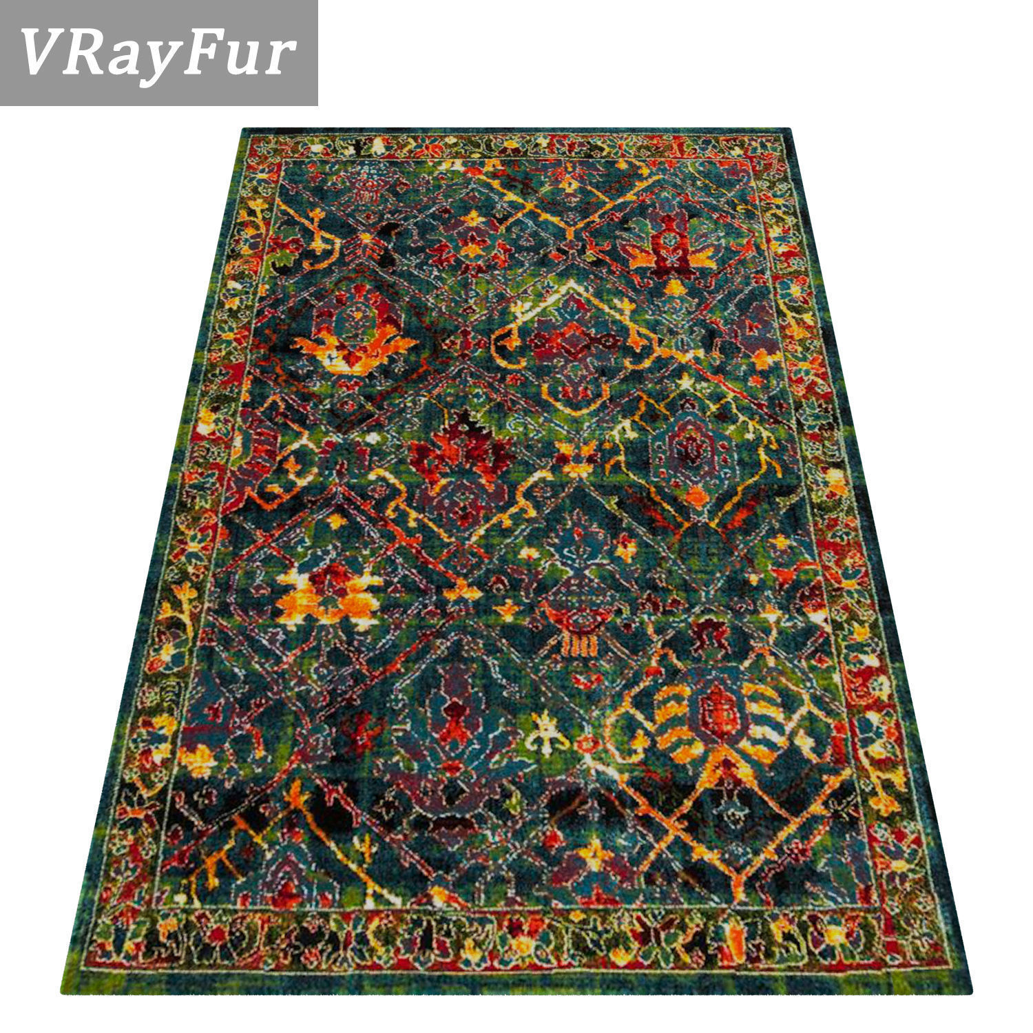 Rug Set 80 3D model_2