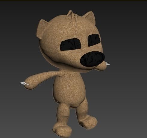 Teddy Bear Rigged Low-poly Low-poly 3D model