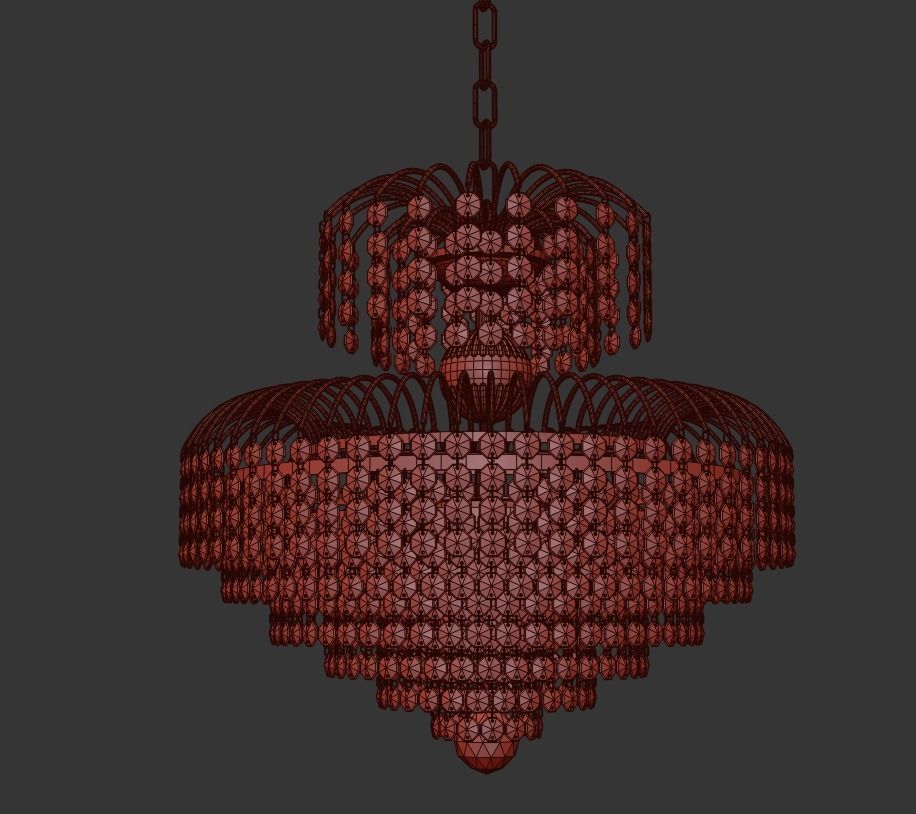Chandelier Salentino E 1 5 40 100 G 3D model_2