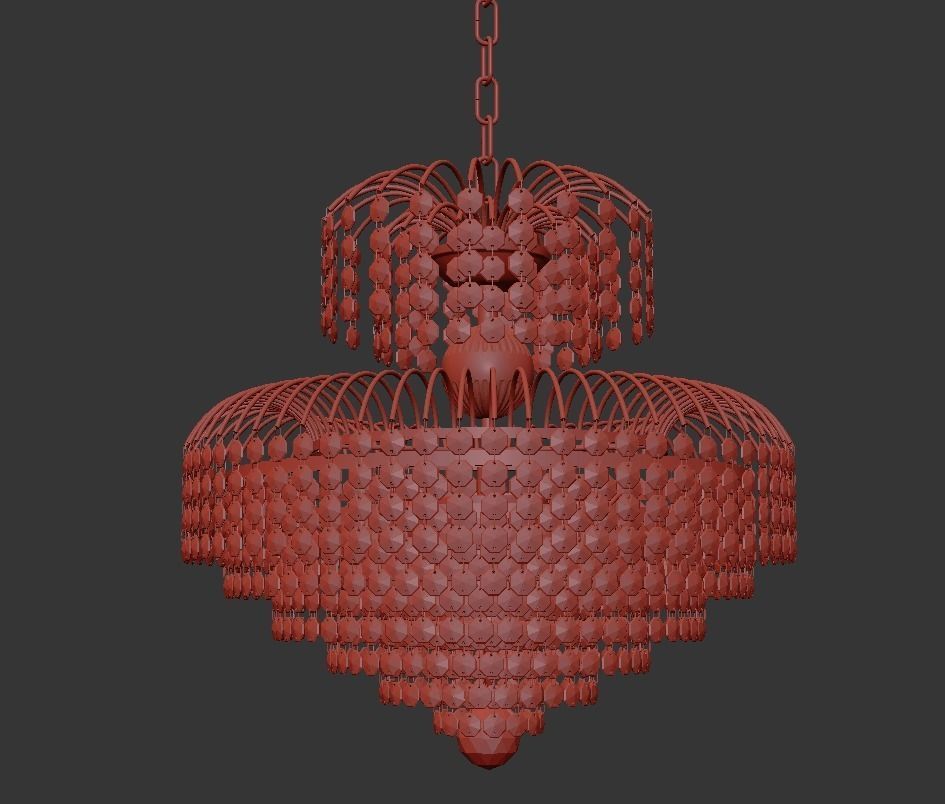 Chandelier Salentino E 1 5 40 100 G 3D model_1