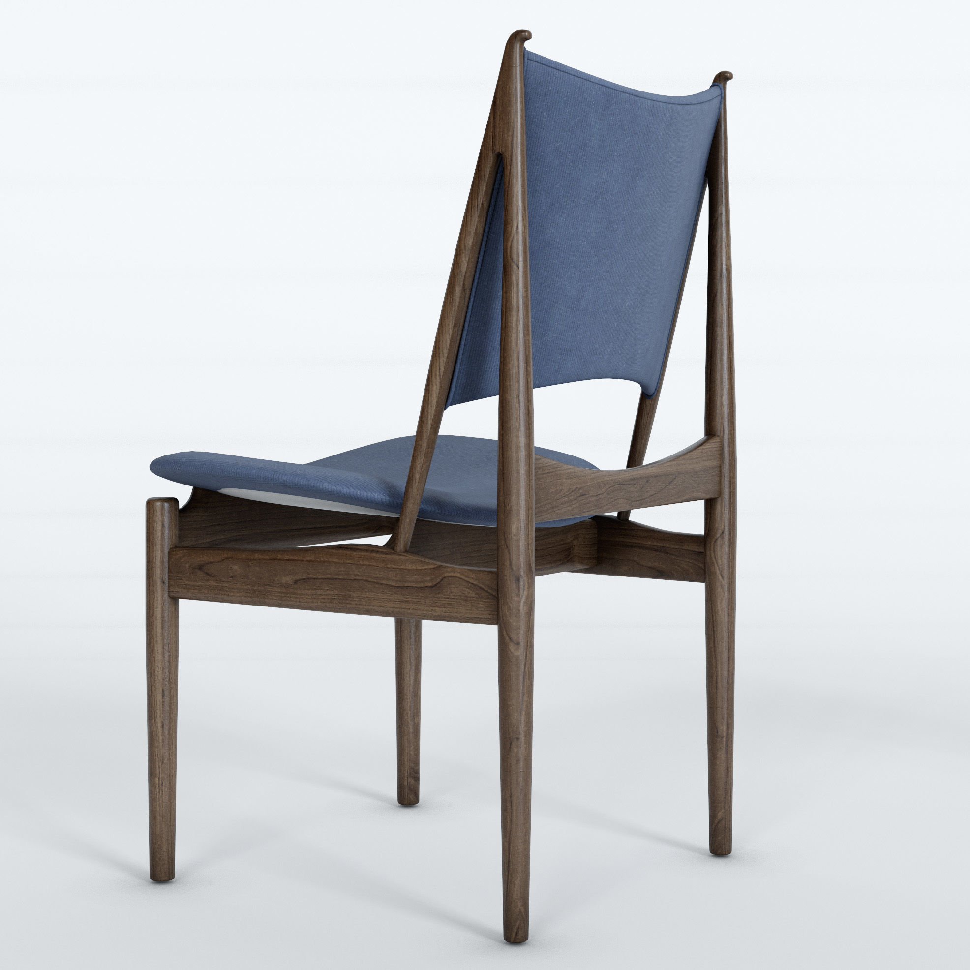 Egyptian Chair by Finn Juhl 3D model_2