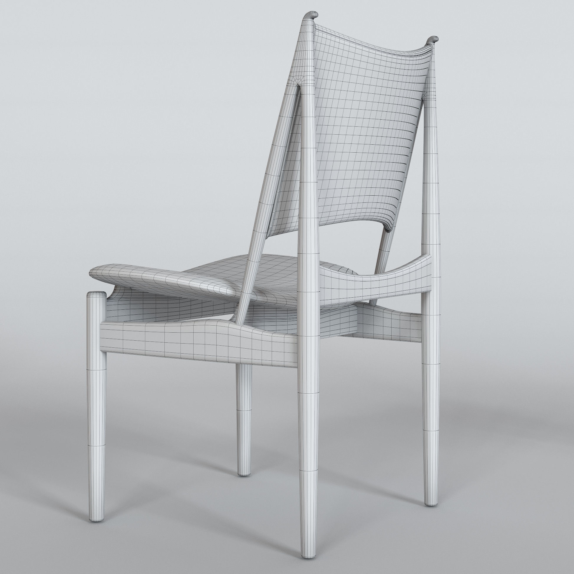 Egyptian Chair by Finn Juhl 3D model_5