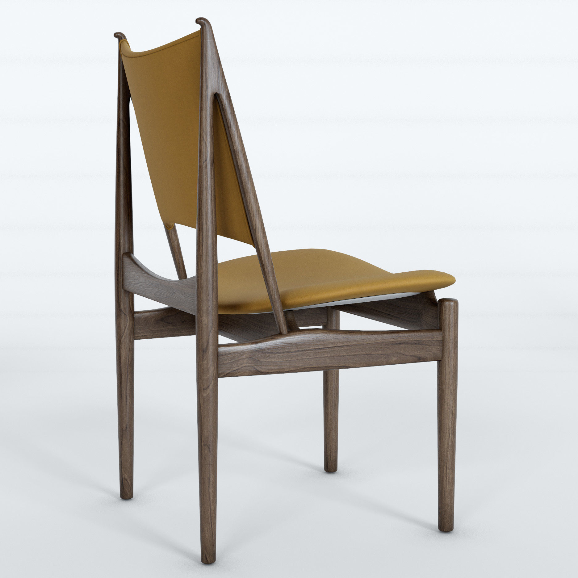 Egyptian Chair by Finn Juhl 3D model_3
