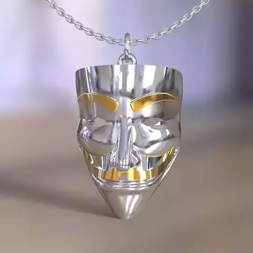 Vendetta mask pendant