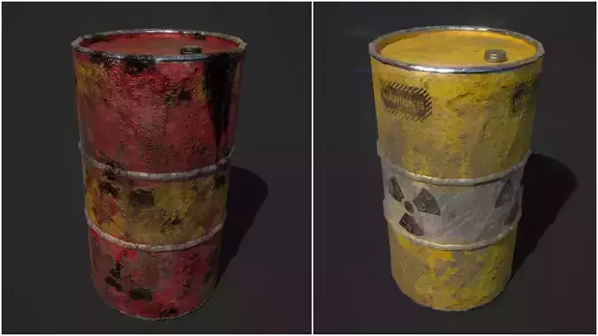 Oil Barrel and Radiation Barrel