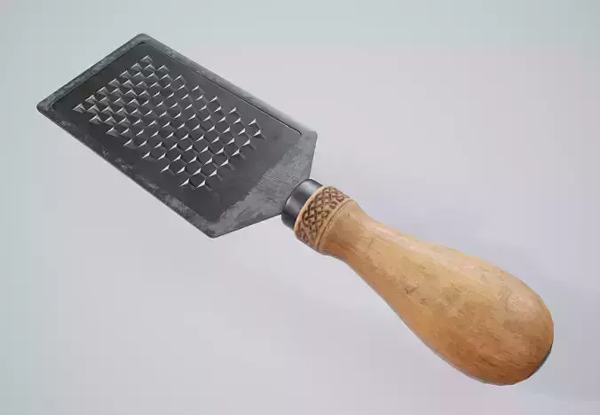Grater PBR Game Ready wooden from late century