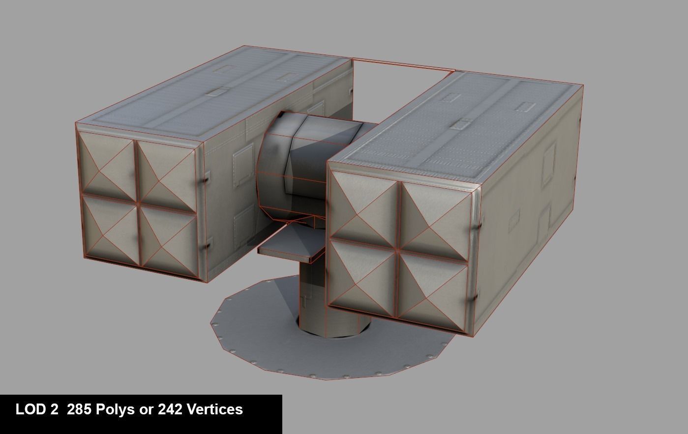 Sea Sparrow Launcher Mark 29 Low-poly 3D model_13