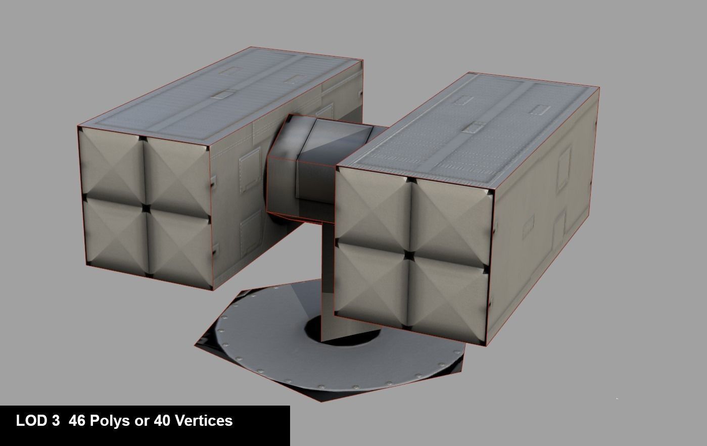 Sea Sparrow Launcher Mark 29 Low-poly 3D model_14