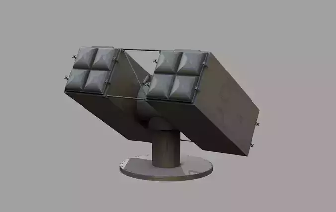 Sea Sparrow Launcher Mark 29 Low-poly 3D model
