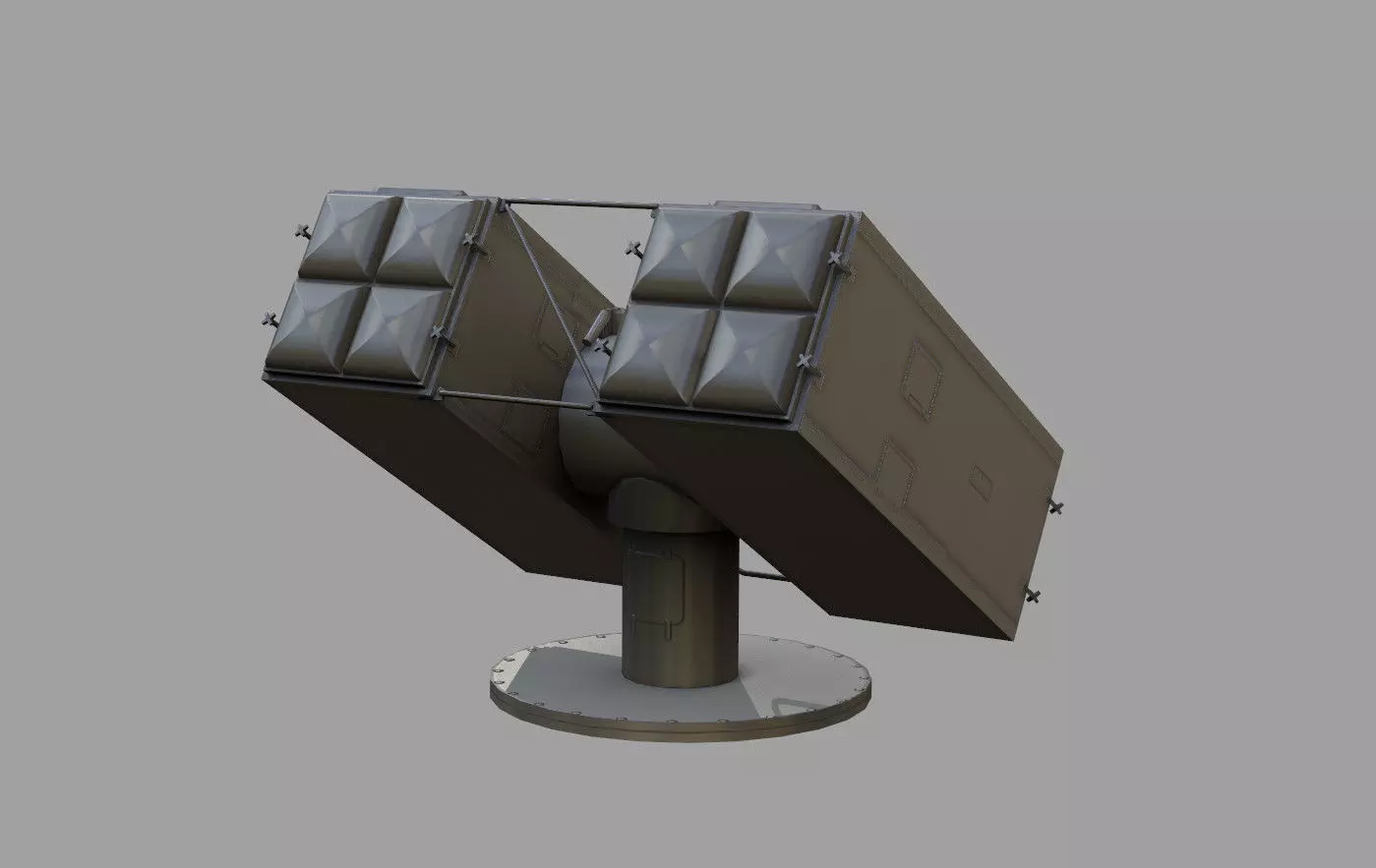 Sea Sparrow Launcher Mark 29 Low-poly 3D model_0
