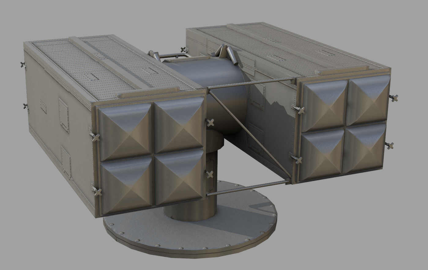 Sea Sparrow Launcher Mark 29 Low-poly 3D model_6