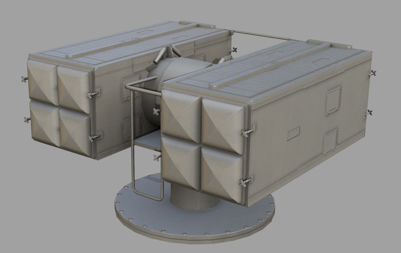 Sea Sparrow Launcher Mark 29 Low-poly 3D model_5