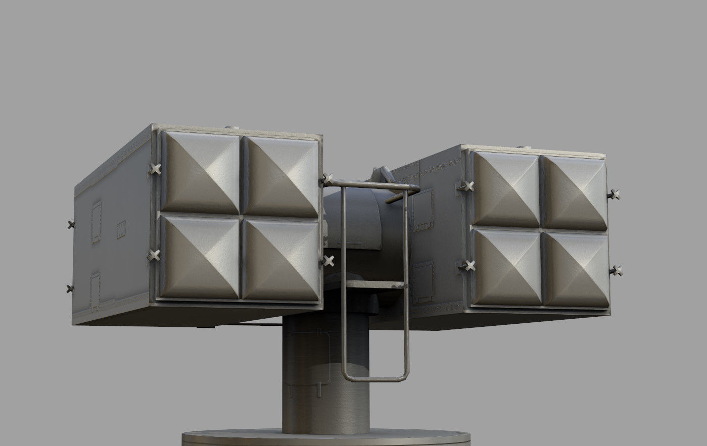 Sea Sparrow Launcher Mark 29 Low-poly 3D model_10