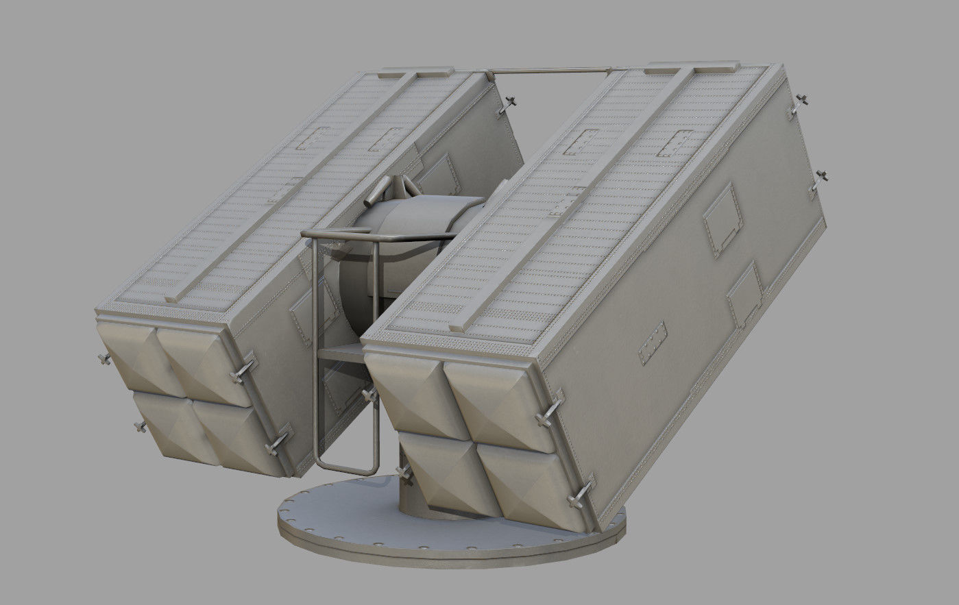 Sea Sparrow Launcher Mark 29 Low-poly 3D model_4