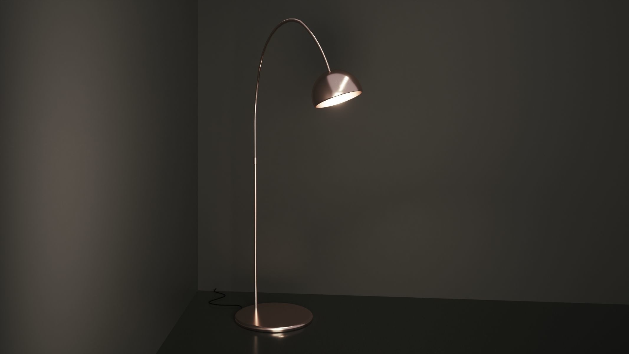 Floor Lamp - Arc Free 3D model_1