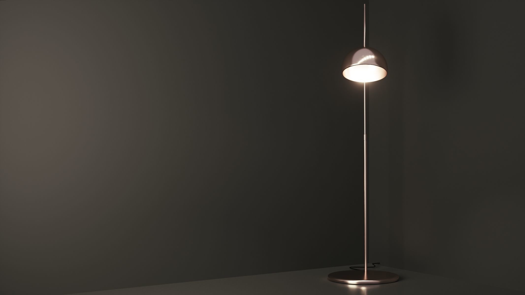 Floor Lamp - Arc Free 3D model_2