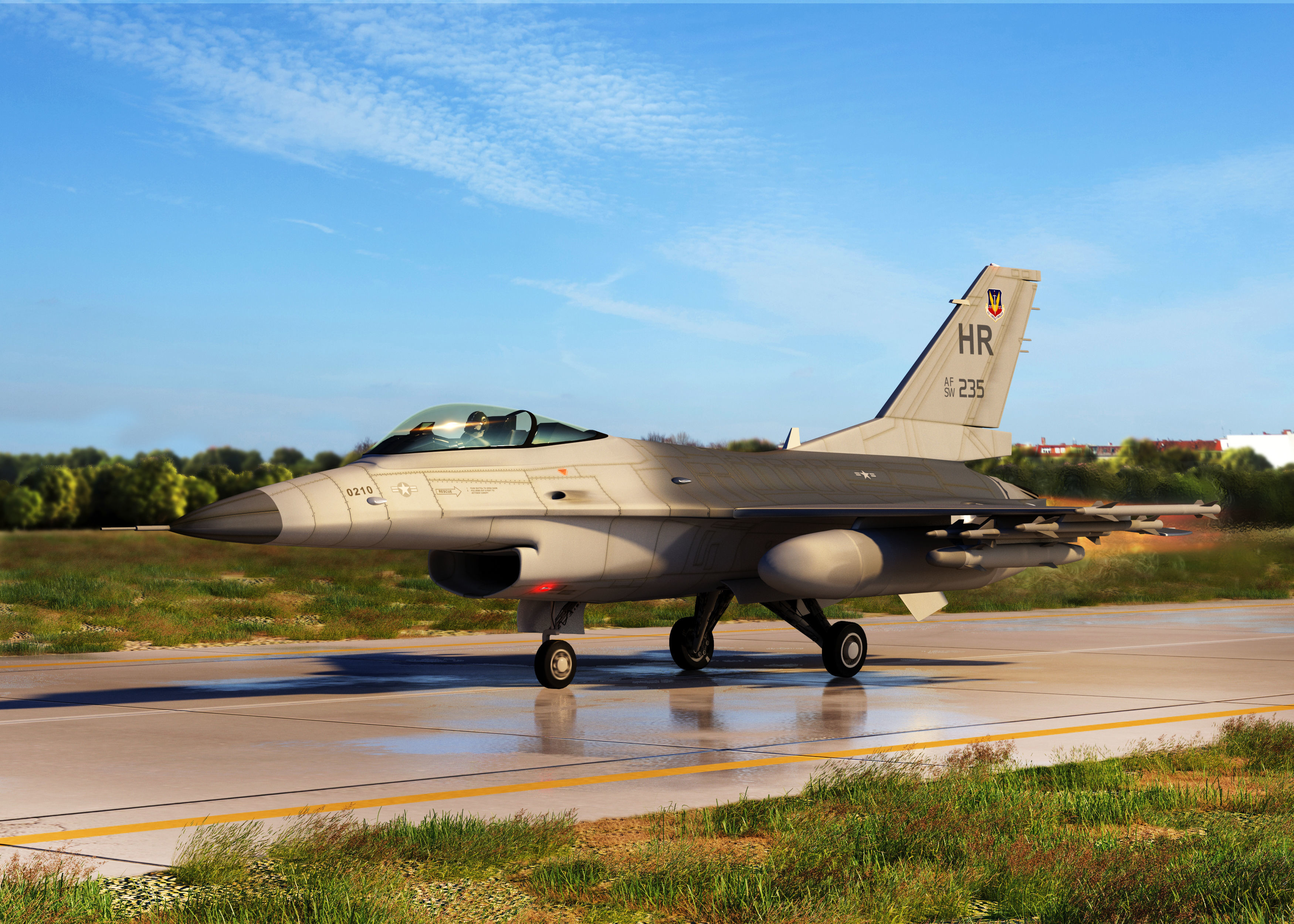 F-16 Falcon 3D model_3