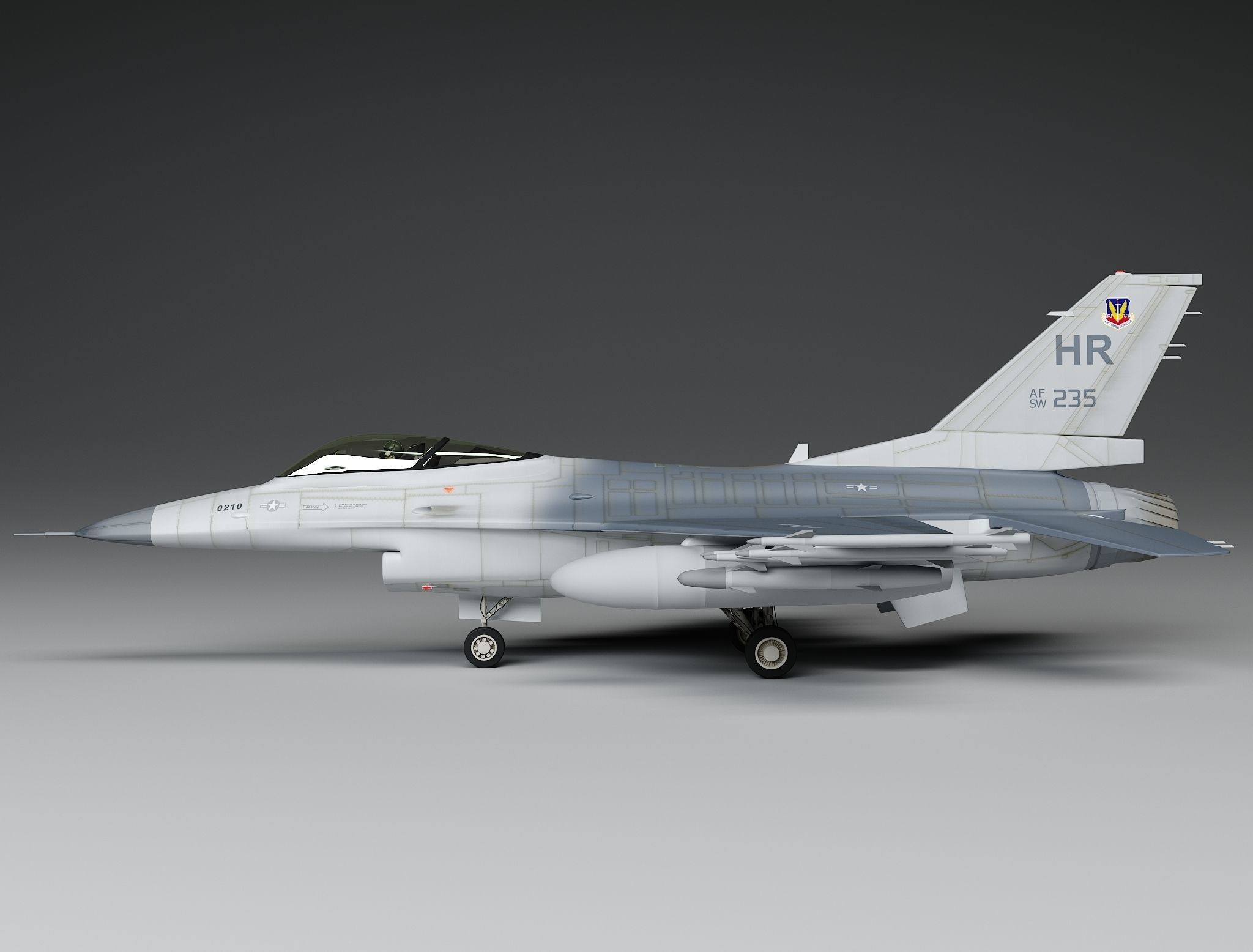 F-16 Falcon 3D model_1