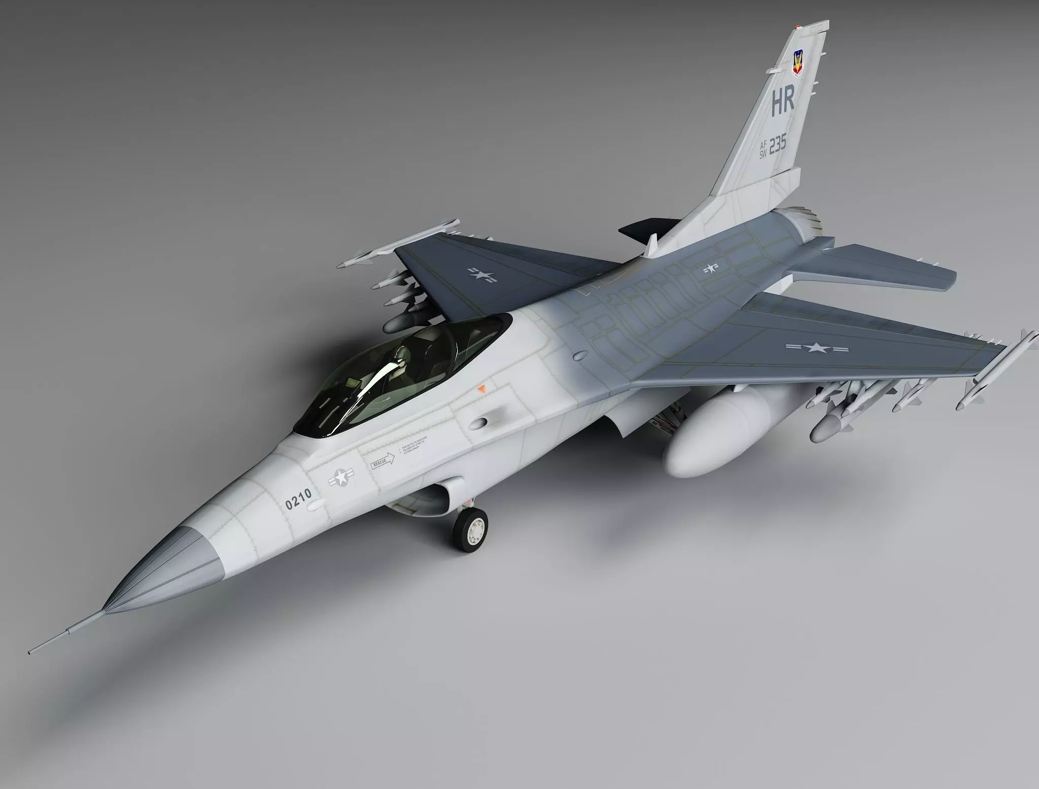 F-16 Falcon 3D model_0