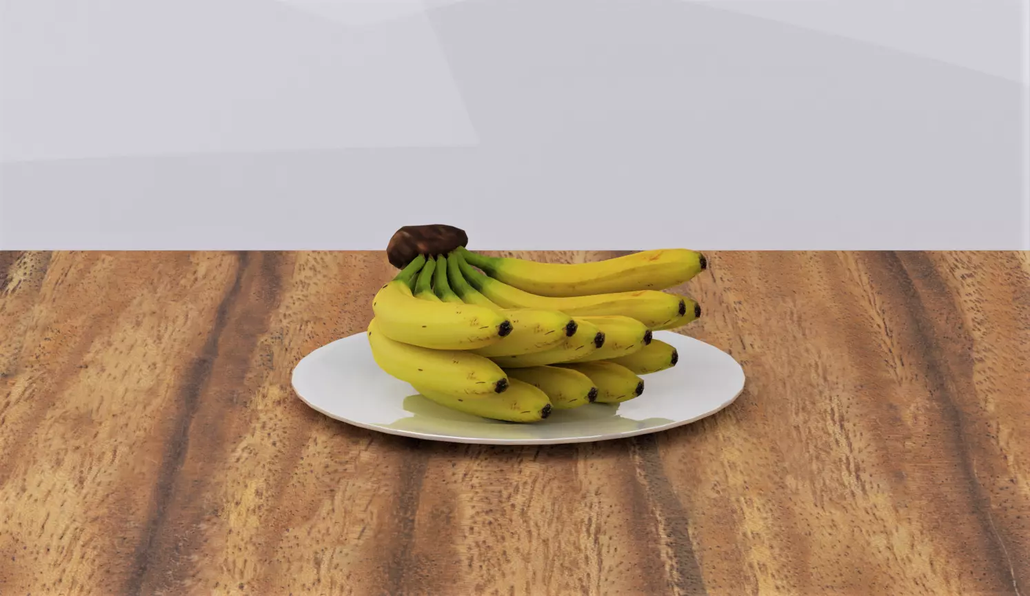 Banana LODs included Low-poly 3D model_0