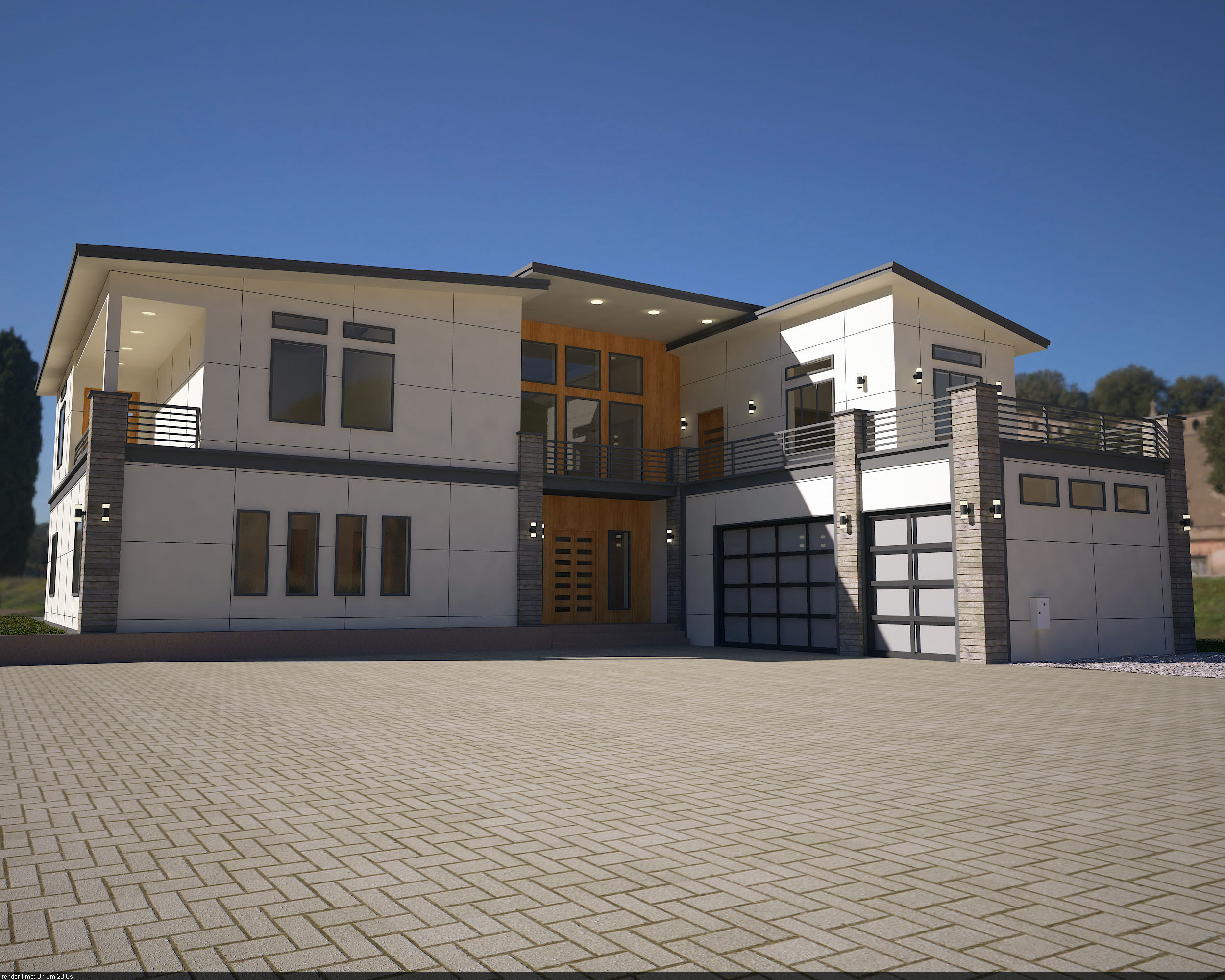 Architectural view Free 3D model_2