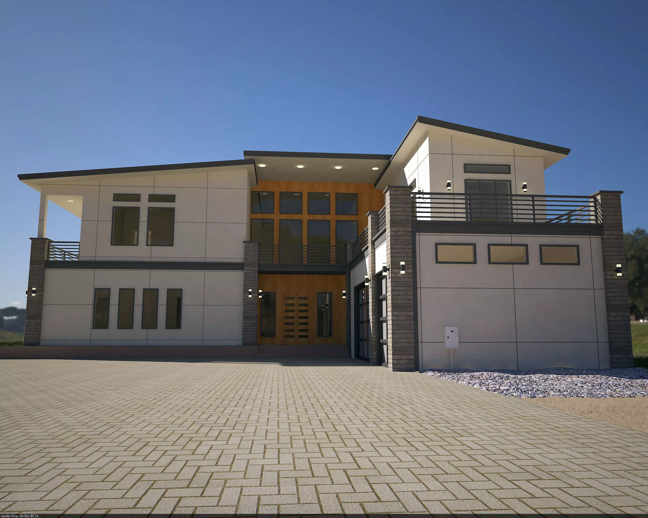 Architectural view Free 3D model_0